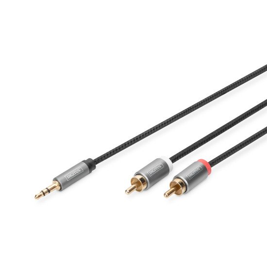 Digitus Câble adaptateur audio, prise jack 3,5 mm vers RCA