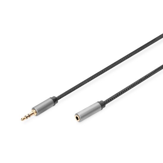 Digitus Câble d'extension audio, jack mâle 3,5 mm vers jack femelle 3,5 mm