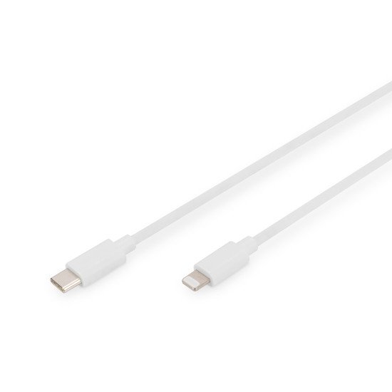 Digitus Câble de données/charge Lightning vers USB-C, certifié MFI