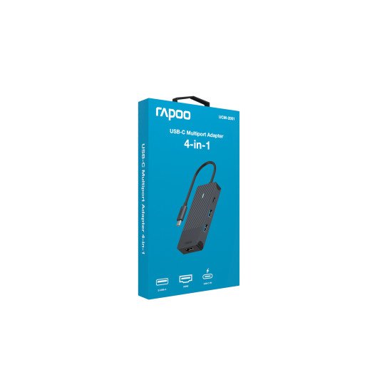 Rapoo UCM-2001 carte et adaptateur d'interfaces HDMI, USB 3.2 Gen 1 (3.1 Gen 1), USB Type-C