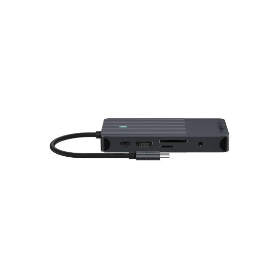 Rapoo UCM-2005 carte et adaptateur d'interfaces 3, 5 mm, DisplayPort, HDMI, RJ-45, USB 3.2 Gen 1 (3.1 Gen 1), USB Type-C