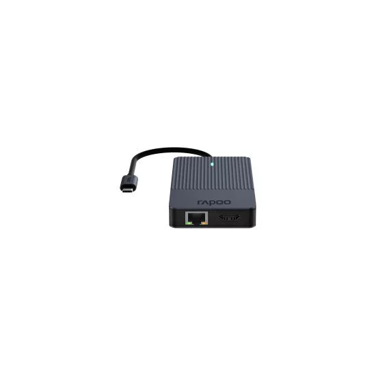Rapoo UCM-2005 carte et adaptateur d'interfaces 3, 5 mm, DisplayPort, HDMI, RJ-45, USB 3.2 Gen 1 (3.1 Gen 1), USB Type-C Rapoo UCM-2005 carte et adaptateur d'interfaces 3, 5 mm, DisplayPort, HDMI, RJ-45, USB 3.2 Gen 1 (3.1 Gen 1), USB Type-C