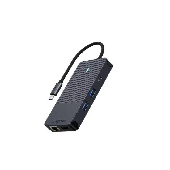 Rapoo UCM-2005 carte et adaptateur d'interfaces 3, 5 mm, DisplayPort, HDMI, RJ-45, USB 3.2 Gen 1 (3.1 Gen 1), USB Type-C Rapoo UCM-2005 carte et adaptateur d'interfaces 3, 5 mm, DisplayPort, HDMI, RJ-45, USB 3.2 Gen 1 (3.1 Gen 1), USB Type-C