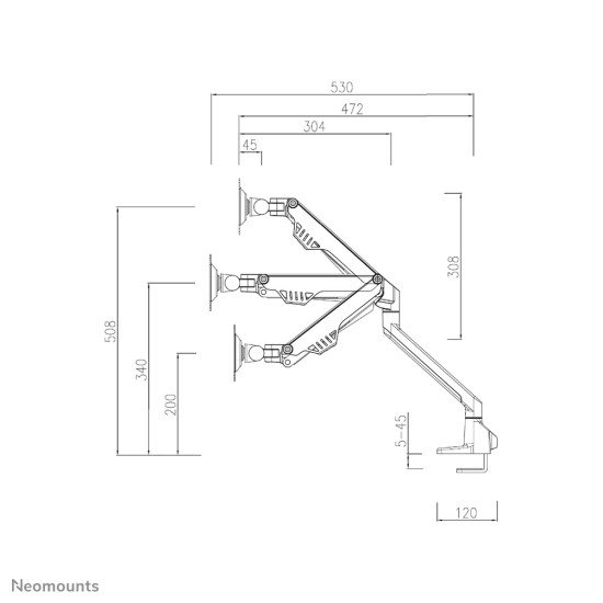 Neomounts by Newstar support moniteur de bureau