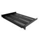 StarTech.com Étagère Rack 19 pouces 1U - Plateau Rackable Universel Ventilé - Étagère Baie de Brassage - Étagère Cantilever Rack 19" - Capacité 25kg - Rangement Rack Informatique - Profondeur 30,5cm (12"), Noir