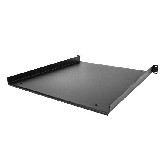 StarTech.com Étagère Rack 19 pouces 1U - Plateau Rackable Universel - Étagère Baie de Brassage - Étagère Cantilever Rack 19" - Capacité 25kg - Rangement Rack Informatique - Profondeur 50cm (20")