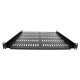 StarTech.com Étagère Rack 19 pouces 1U - Plateau Rackable Universel Ventilé - Étagère Baie de Brassage - Étagère Cantilever Rack 19" - Capacité 25kg - Rangement Rack Informatique - Profondeur 50cm (20"), Noir