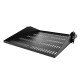 StarTech.com Étagère Rack 19 pouces 2U - Plateau Rackable Universel Ventilé - Étagère Baie de Brassage - Étagère Cantilever Rack 19" - Capacité 91kg - Rangement Rack Informatique - Profondeur 50cm (20"), Noir