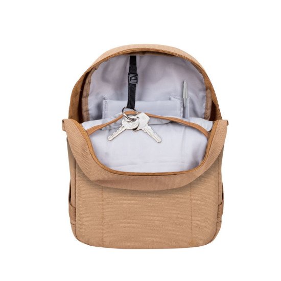 Rivacase Aviva sacoche d'ordinateurs portables 26,7 cm (10.5") Sac à dos Beige