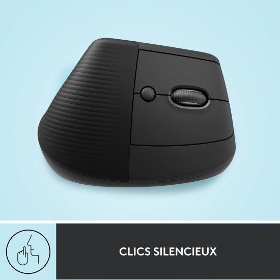 Logitech Lift souris Droitier RF sans fil + Bluetooth Optique 4000 DPI