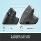 Logitech Lift souris Droitier RF sans fil + Bluetooth Optique 4000 DPI