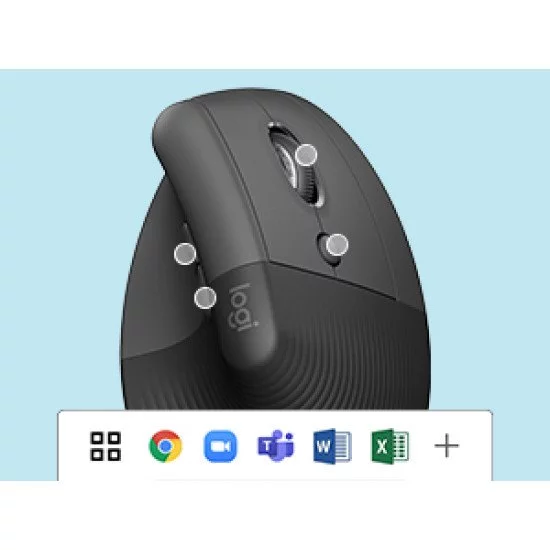 ▷ Logitech Lift souris Gauche RF sans fil + Bluetooth Optique 4000 DPI