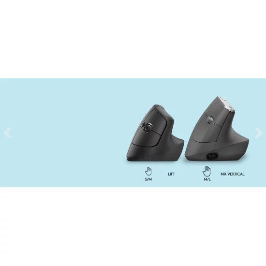 Logitech Lift souris Gauche RF sans fil + Bluetooth Optique 4000 DPI Logitech Lift souris Gauche RF sans fil + Bluetooth Optique 4000 DPI
