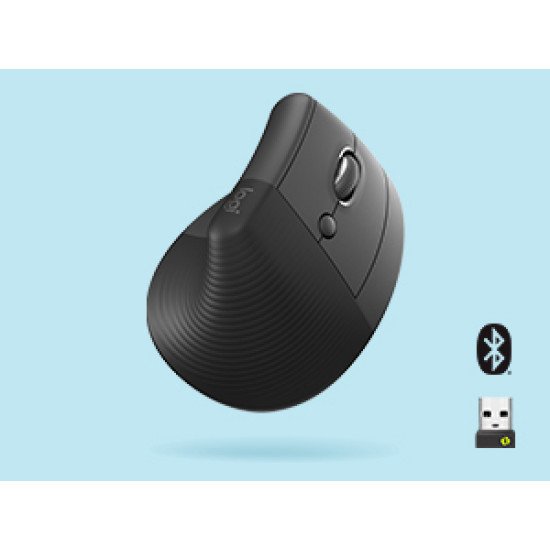 Logitech Lift souris Gauche RF sans fil + Bluetooth Optique 4000 DPI