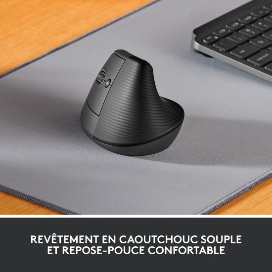 Logitech Lift souris Gauche RF sans fil + Bluetooth Optique 4000 DPI