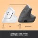 Logitech Lift souris Droitier RF sans fil + Bluetooth Optique 4000 DPI