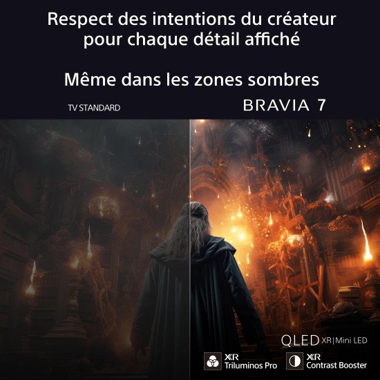 Sony FWD-65XR70 TV 165,1 cm (65") 4K Ultra HD Smart TV Wifi Noir