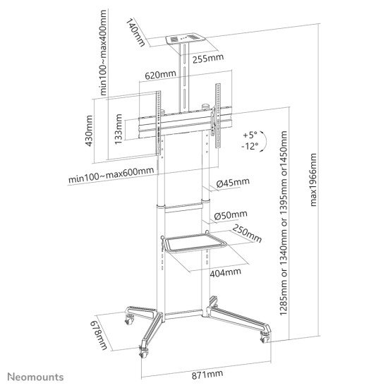 Neomounts by Newstar support de sol