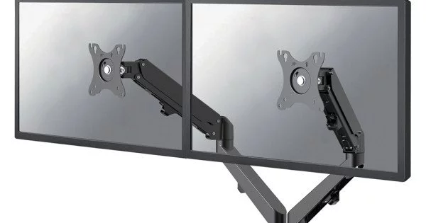 Ecran PC Newstar Neomounts DS70-700BL2 - Kit de montage (support de montage  pour bureau) - bras double réglable en hauteur et en mouvement - pour 2  écrans LCD - noir