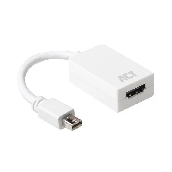 ACT AC7525 câble vidéo et adaptateur 0,15 m Mini DisplayPort HDMI Type A (Standard) Blanc ACT AC7525 câble vidéo et adaptateur 0,15 m Mini DisplayPort HDMI Type A (Standard) Blanc