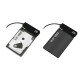 ACT AC1525 changeur de genre de câble USB Type-C SATA 7-pin + 15pin Noir