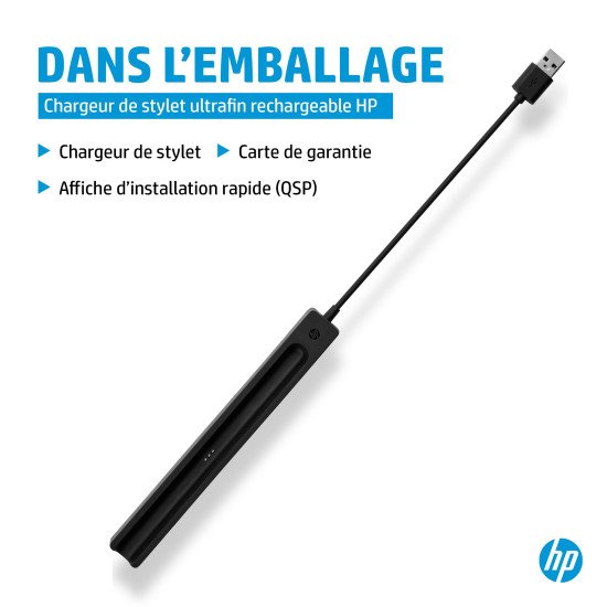 HP Chargeur pour stylet rechargeable ultra-plat