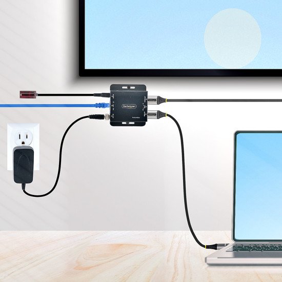 StarTech.com Rallonge HDMI Cat6/Cat5 - Extendeur HDMI/Vidéo 4K30Hz/39m ou 1080p/70m - Prolongateur HDMI sur Ethernet/RJ45 - Extender HDMI avec Kit Émetteur Récepteur - Extension IR - Vidéo Locale