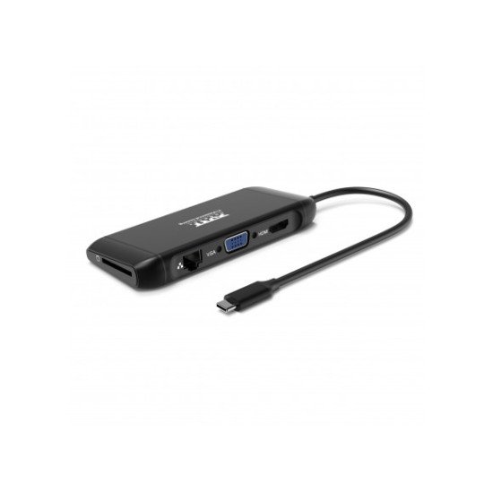 Port Designs 901913 hub & concentrateur USB 2.0 Type-C 5000 Mbit/s Noir Port Designs 901913 hub & concentrateur USB 2.0 Type-C 5000 Mbit/s Noir