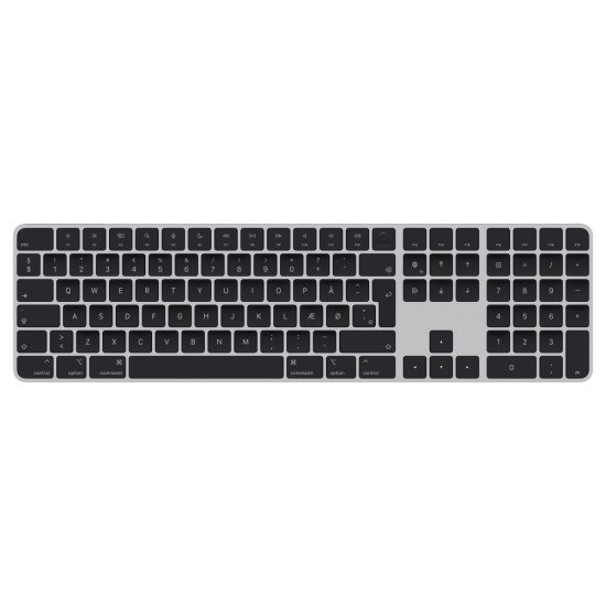 Apple Magic Keyboard avec Touch ID et pavé numérique pour les Mac avec puce - Danois - Touches noires