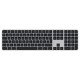 Apple Magic Keyboard clavier USB + Bluetooth QWERTY Norvégien Argent, Noir