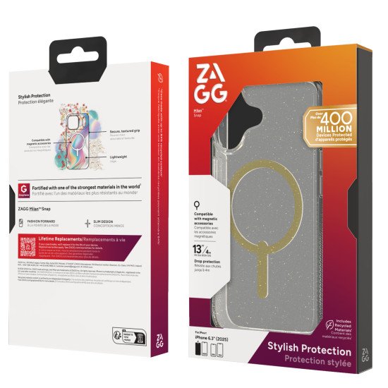 ZAGG Milan Snap coque de protection pour téléphones portables 16 cm (6.3") Housse Or ZAGG Milan Snap coque de protection pour téléphones portables 16 cm (6.3") Housse Or
