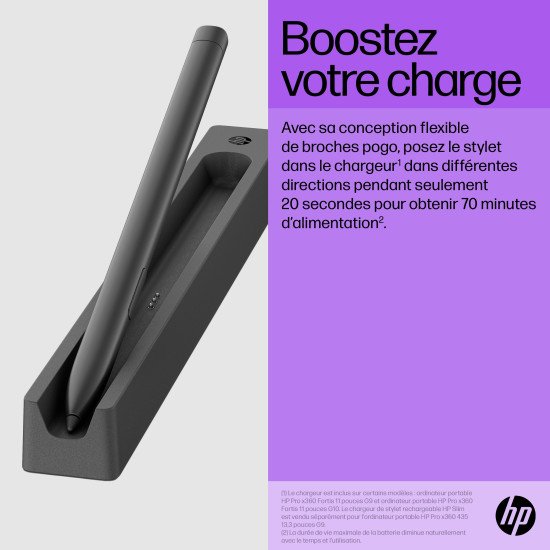 HP Stylet rechargeable ultra-plat