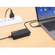 Manhattan Chargeur pour ordinateur portable USB-C Power Delivery 65 W, adaptateur secteur vers USB-C, tension universelle pour la plupart des ordinateurs portables, idéal en remplacement, avec câble secteur amovible et câble USB-C PD intégré, noir