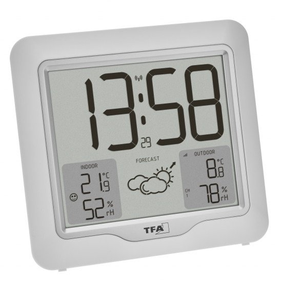 TFA-Dostmann 35.1164.02 station météo numérique Blanc LCD Batterie