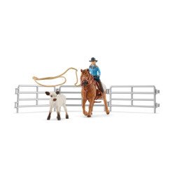 schleich Cowgirl Team Roping Fun schleich Cowgirl Team Roping Fun