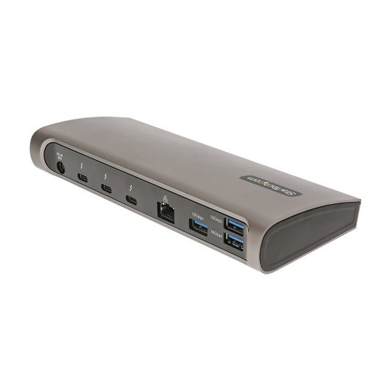 StarTech.com Dock Thunderbolt 4 - Hub Thunderbolt 4 96W Power Delivery - Moniteur unique 8K/Double moniteurs 4K 60Hz - Docking Station Thunderbolt 4 3xTB4/USB4/4xUSB-A/SD/GbE - Station d'Accueil Thunderbolt 4