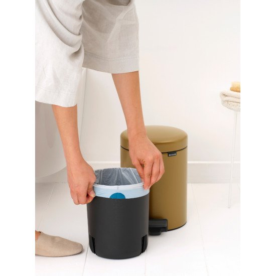 Brabantia NewIcon 5 L Rond Acier Or