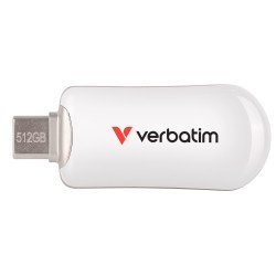 Verbatim 30231 lecteur USB flash 512 Go USB Type-C 3.2 Gen 1 (3.1 Gen 1) Blanc Verbatim 30231 lecteur USB flash 512 Go USB Type-C 3.2 Gen 1 (3.1 Gen 1) Blanc