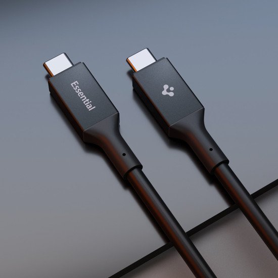 Spigen ACA09460 câble USB USB 3.2 Gen 1 (3.1 Gen 1) 2 m USB C Noir