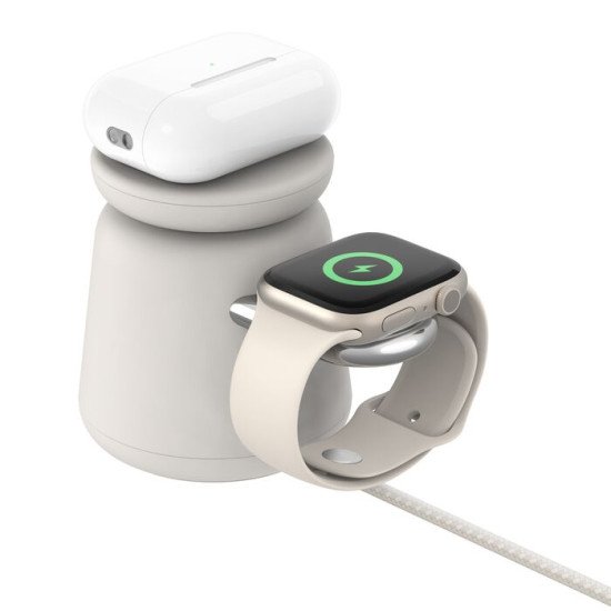Belkin BoostCharge Pro Écouteurs, Smartphone, Smartwatch Beige Secteur Recharge sans fil Charge rapide Intérieure Belkin BoostCharge Pro Écouteurs, Smartphone, Smartwatch Beige Secteur Recharge sans fil Charge rapide Intérieure