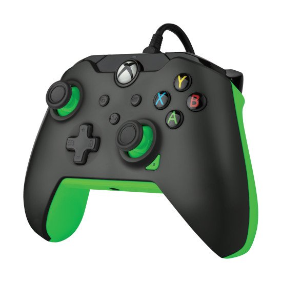 PDP Manette filaire: Noir fluoPour Xbox Series X|S, Xbox One et Windows 10/11