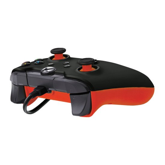 PDP 049-012-GO accessoire de jeux vidéo Noir, Orange USB Manette de jeu Analogique/Numérique PC, Xbox, Xbox One X, Xbox Series S, Xbox Series X