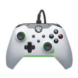 PDP Manette filaire: Blanc fluoPour Xbox Series X|S, Xbox One et Windows 10/11 PDP Manette filaire: Blanc fluoPour Xbox Series X|S, Xbox One et Windows 10/11