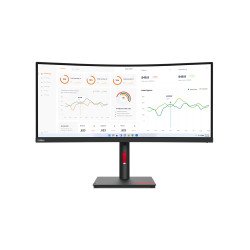 Lenovo ThinkVision T34w-30 86,4 cm (34") 3440 x 1440 pixels Wide Quad HD LED Noir Lenovo ThinkVision T34w-30 86,4 cm (34") 3440 x 1440 pixels Wide Quad HD LED Noir