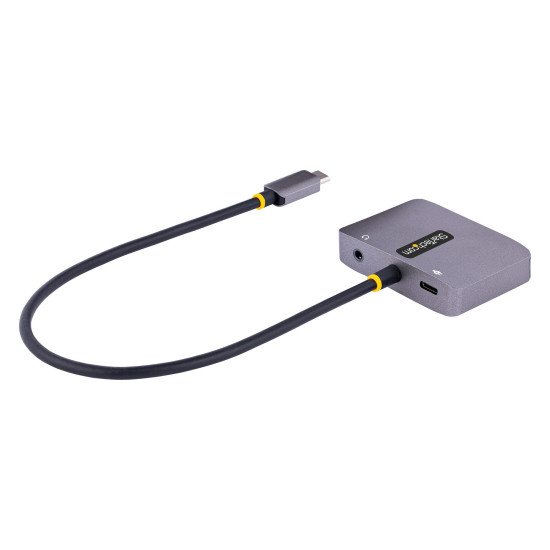StarTech.com Adaptateur USB C vers HDMI VGA avec Sortie Audio 3,5 - Adaptateur Multiport USB C - Adaptateur USB Type-C, 4K 60Hz HDR, 100W PD 3.0 - Adaptateur Vidéo Compatible TB3/4 - Adaptateur de Voyage StarTech.com Adaptateur USB C vers HDMI VGA avec Sortie Audio 3,5 - Adaptateur Multiport USB C - Adaptateur USB Type-C, 4K 60Hz HDR, 100W PD 3.0 - Adaptateur Vidéo Compatible TB3/4 - Adaptateur de Voyage