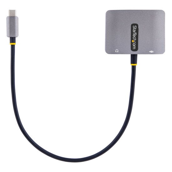StarTech.com Adaptateur USB C vers HDMI VGA avec Sortie Audio 3,5 - Adaptateur Multiport USB C - Adaptateur USB Type-C, 4K 60Hz HDR, 100W PD 3.0 - Adaptateur Vidéo Compatible TB3/4 - Adaptateur de Voyage StarTech.com Adaptateur USB C vers HDMI VGA avec Sortie Audio 3,5 - Adaptateur Multiport USB C - Adaptateur USB Type-C, 4K 60Hz HDR, 100W PD 3.0 - Adaptateur Vidéo Compatible TB3/4 - Adaptateur de Voyage