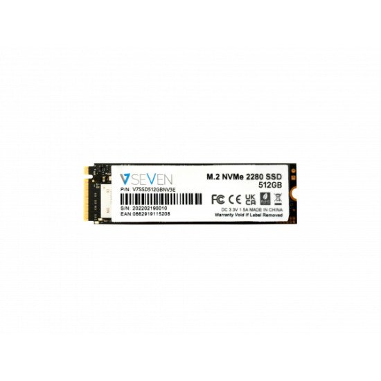 V7 V7SSD512GBNV3E disque SSD M.2 512 Go Série ATA III 3D TLC NVMe V7 V7SSD512GBNV3E disque SSD M.2 512 Go Série ATA III 3D TLC NVMe
