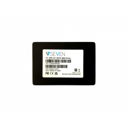 V7 V7SSD2TBS25E disque SSD 2.5" 2 To Série ATA III 3D TLC