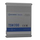 Teltonika TSW200 commutateur réseau Gigabit Ethernet (10/100/1000) Connexion Ethernet POE Aluminium