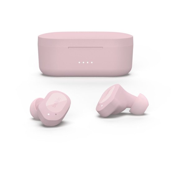 Belkin SOUNDFORM Play Casque True Wireless Stereo (TWS) Ecouteurs Bluetooth Rose